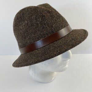 Mervyn’s Cambridge Classics Wool Tweed Walking Hat 7 1/8 Fedora Brown